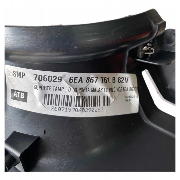 Suporte Bagagito Tampão Esquerdo Polo 2018 2019 2020 2021 22