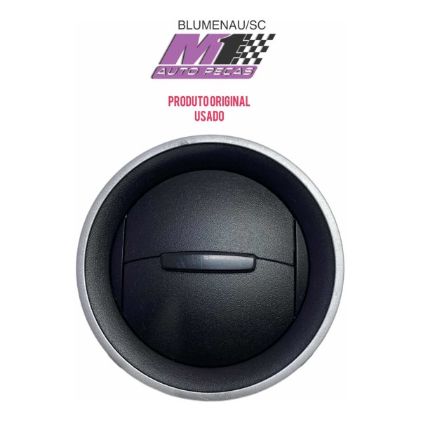 Difusor Ar Moldura Volkswagen Voyage Gol G5 G6 Prata / Preto