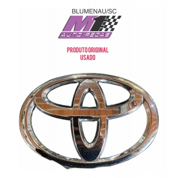 Emblema Tampa Traseira Toyota Etios 2019 Original Usada