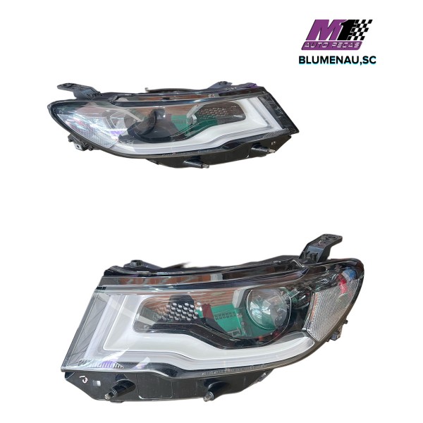 Jogo Farol Dianteiro Liso S/xenon Original Compass 2018 2021